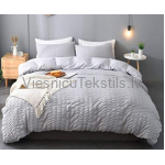 Krepa gultas veļas komplekts LIGHT GREY
