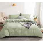Krepa gultas veļas komplekts SMOKE GREEN