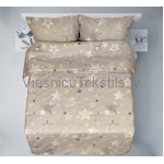 Gultas veļa krāsaina BEIGE STARS