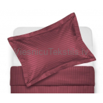 Stripsatīna gultas veļas komplekts Wine Red Elegance