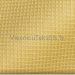 Yellow vafeļauduma dvielis
