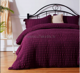 Krepa gultas veļas komplekts WINE RED