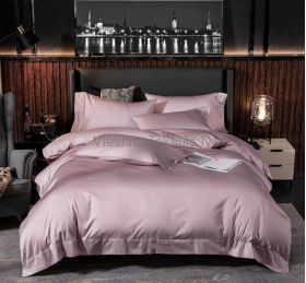 Satīna gultas veļas komplekts Baby Pink