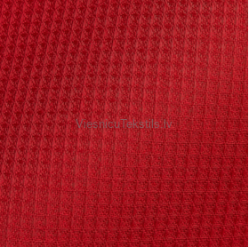 Red vafeļauduma dvielis