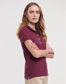 Dāmu Polo krekls Strech Pique, burgundy