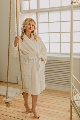 Frotē Peldmētelis Home Beige 2